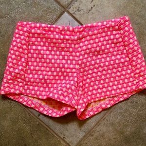 Lilly Pulitzer Liza Shorts Hotty Pink Geo Jacquard